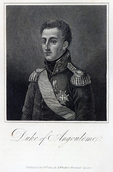 Louis-Antoine de Bourbon (1775-1844) Duke of Angouleme od English School
