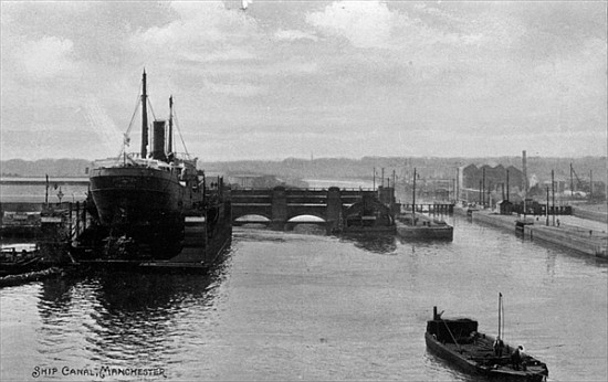 Manchester Ship Canal, c.1910 od English School