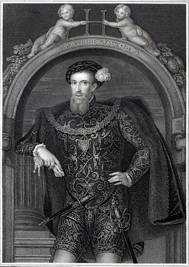 Portrait of Henry Howard (1517-47) Earl of Surrey, from ''Lodge''s British Portraits'' od English School