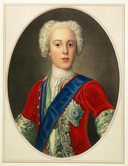 Portrait of Prince Charles Edward Louis Philip Casimir Stewart (1720-88) the Young Pretender or ''Bo od English School