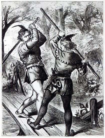 Robin Hood and Little John od English School