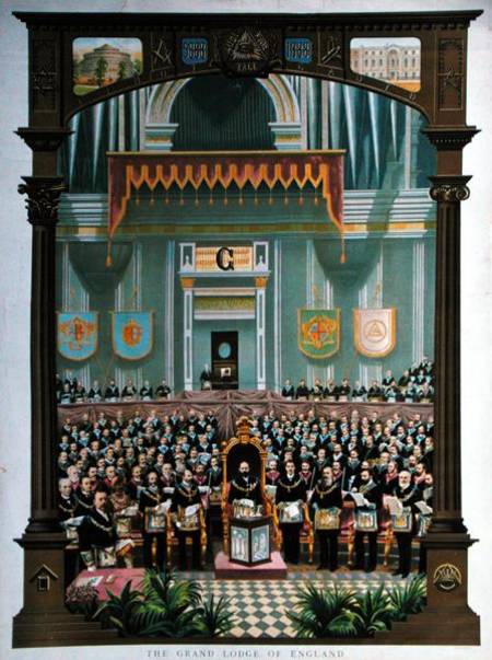 Special Grand Lodge to commemorate the Golden Jubilee of Queen Victoria od English School