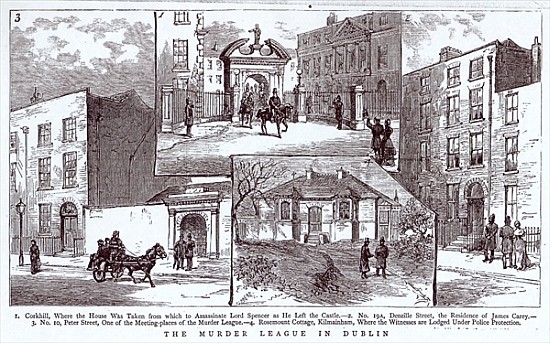 The Murder League in Dublin, illustration from ''The Graphic'', March 3rd 1883 od English School