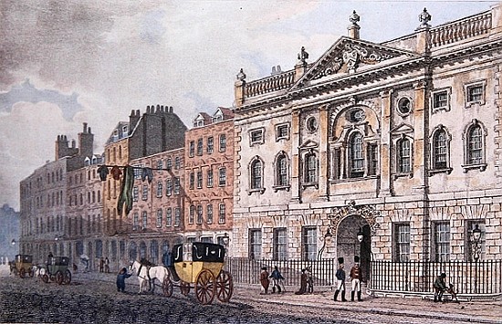 The South front of Ironmongers Hall, from ''R. Ackermann''s Repository of Arts'' 1811 od English School