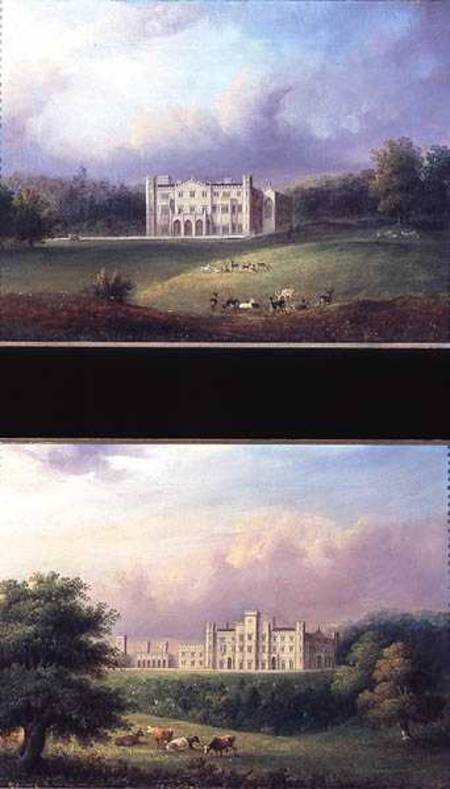 Two Views of Apley Priory od English School