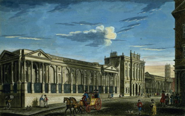 A View of the Bank of England, Threadneedle Street, London, printed for Bowles and Carver, pub. 1797 od English School, (18th century)
