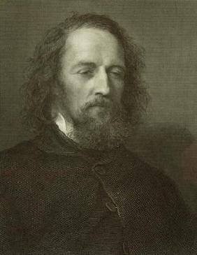 Lord Alfred Tennyson (1809-92) (engraving)