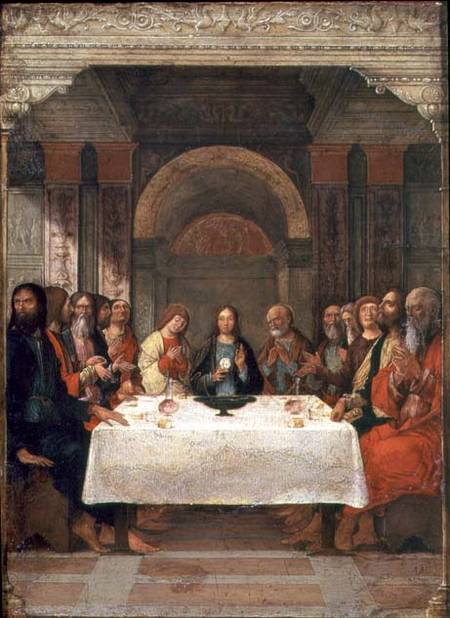 The Institution of the Eucharist od Ercole de Roberti