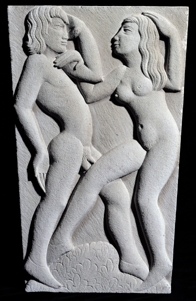 Dancing Couple (stone)  od Eric Gill