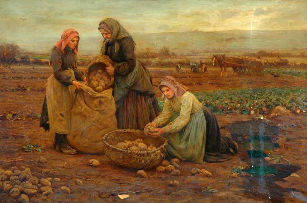 The Potato Pickers od Ernest Higgins Rigg