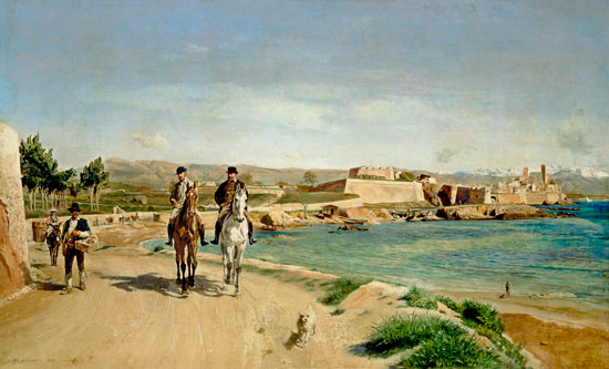 Antibes, the Horse Ride od Ernest Meissonier