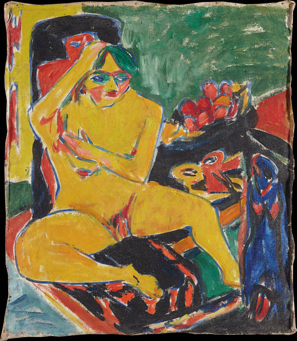 Nude at the Studio od Ernst Ludwig Kirchner