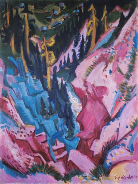 Look into the Tobel od Ernst Ludwig Kirchner