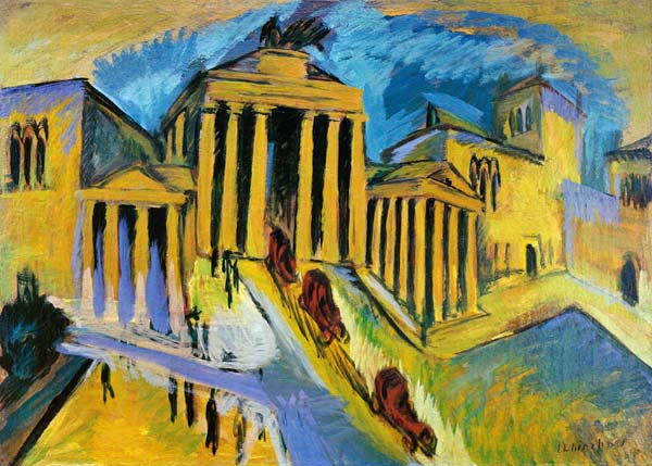Brandenburg Gate od Ernst Ludwig Kirchner