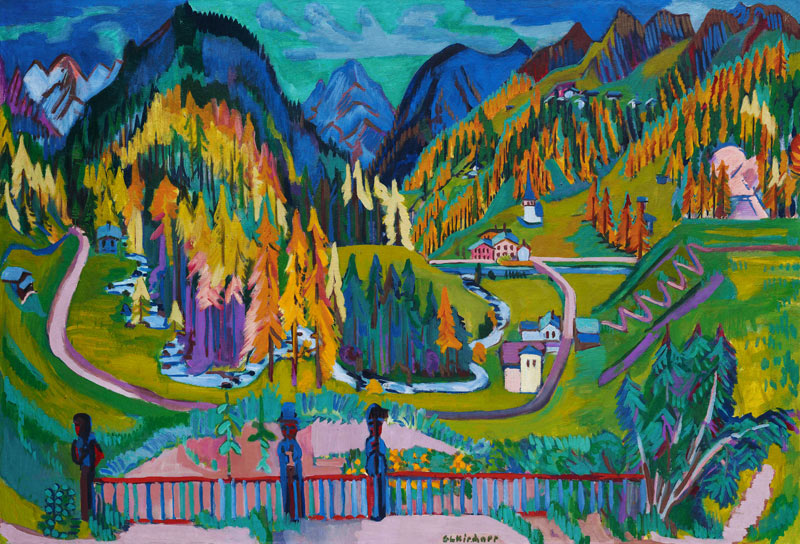 Sertig valley in autumn od Ernst Ludwig Kirchner