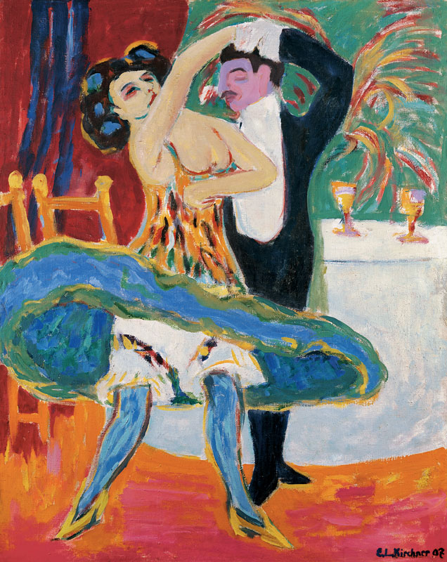 Vaudeville Theater (English Dancing Couple) od Ernst Ludwig Kirchner