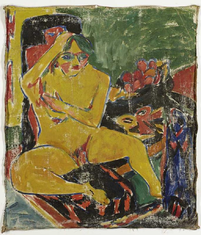 Akt im Atelier. od Ernst Ludwig Kirchner