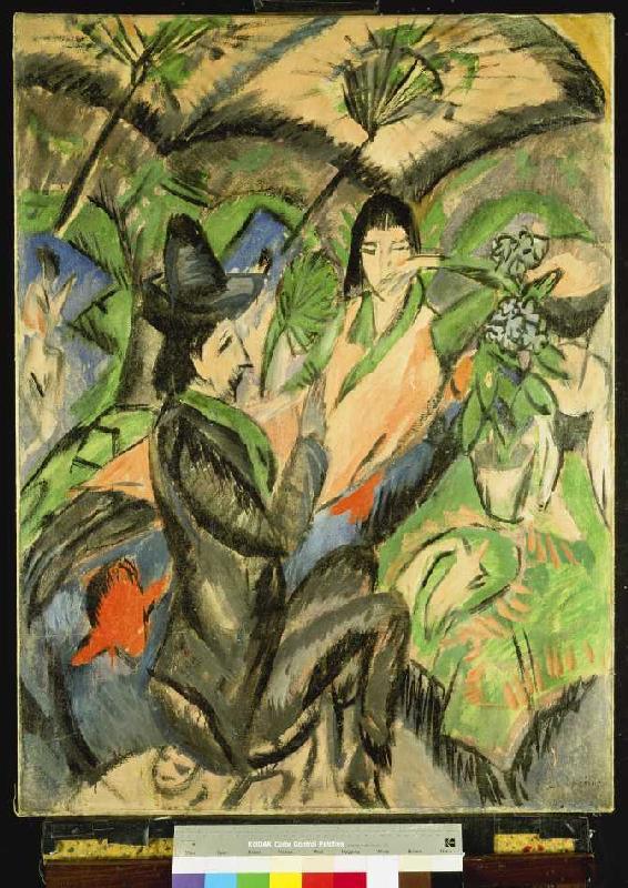 Couple under a Japanschirm. od Ernst Ludwig Kirchner