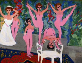 Varietéparade, first floor acrobats od Ernst Ludwig Kirchner