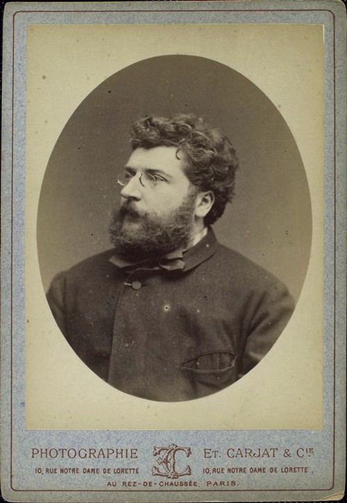 Portrait of the composer Georges Bizet (1838-1875) od Etienne Carjat