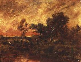 Wooded Landscape with a Faggot Gatherer