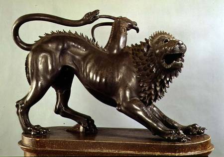 The Wounded Chimera of Bellerophon  (for detail see 104199) od Etruscan