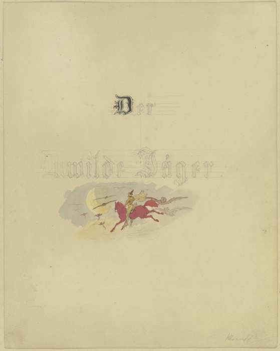 Titelblatt: Der wilde Jäger od Eugen Klimsch