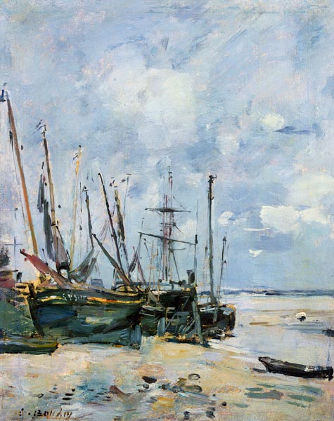 Boats od Eugène Boudin