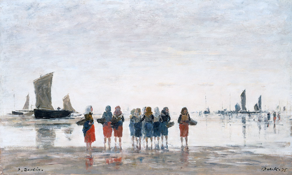 Pecheuses ? Berck od Eugène Boudin