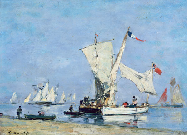 Sailing Boats, c.1869 od Eugène Boudin