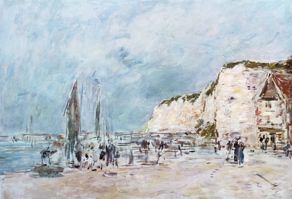 The Cliffs at Dieppe and the ''Petit Paris'' od Eugène Boudin