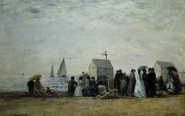 La plage de Trouville od Eugène Boudin