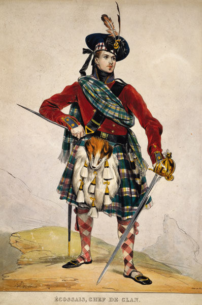 Chief of a Scottish Clan od Eugène Devéria