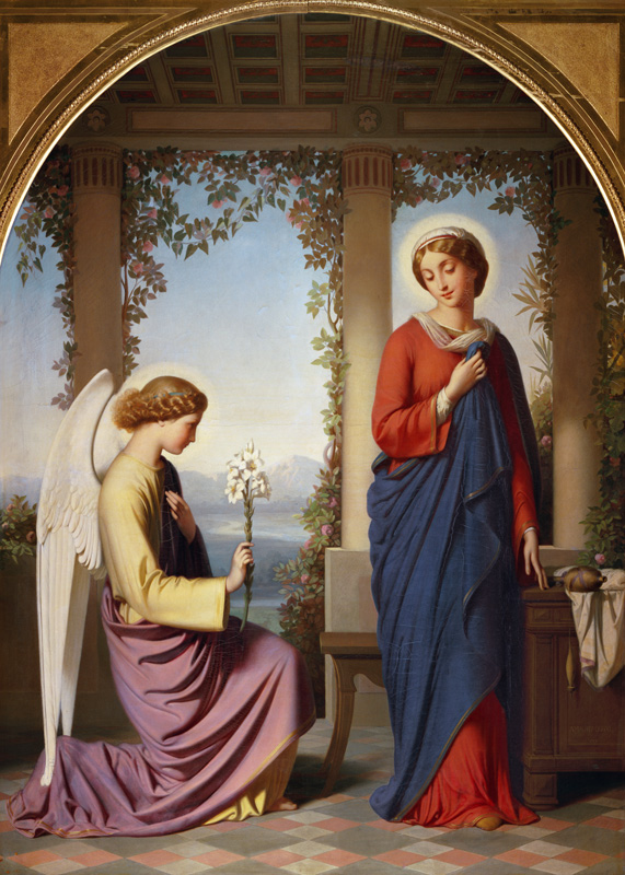 The Angelic Salutation, or The Annunciation od Eugène-Emmanuel Amaury-Duval