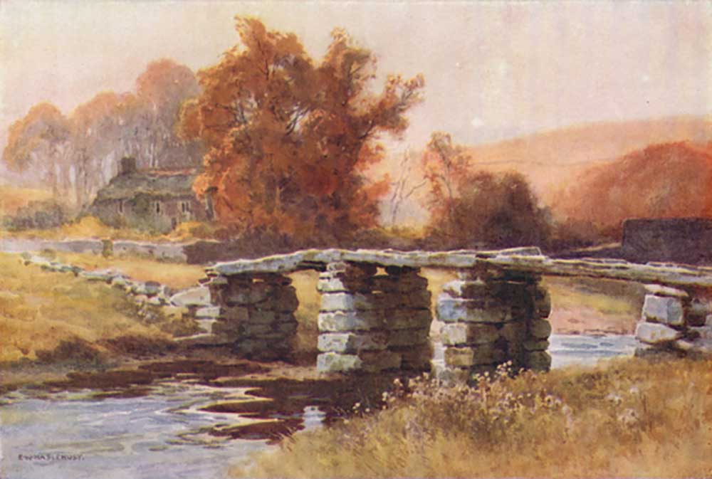 Clapper Bridge, Postbridge od E.W. Haslehust