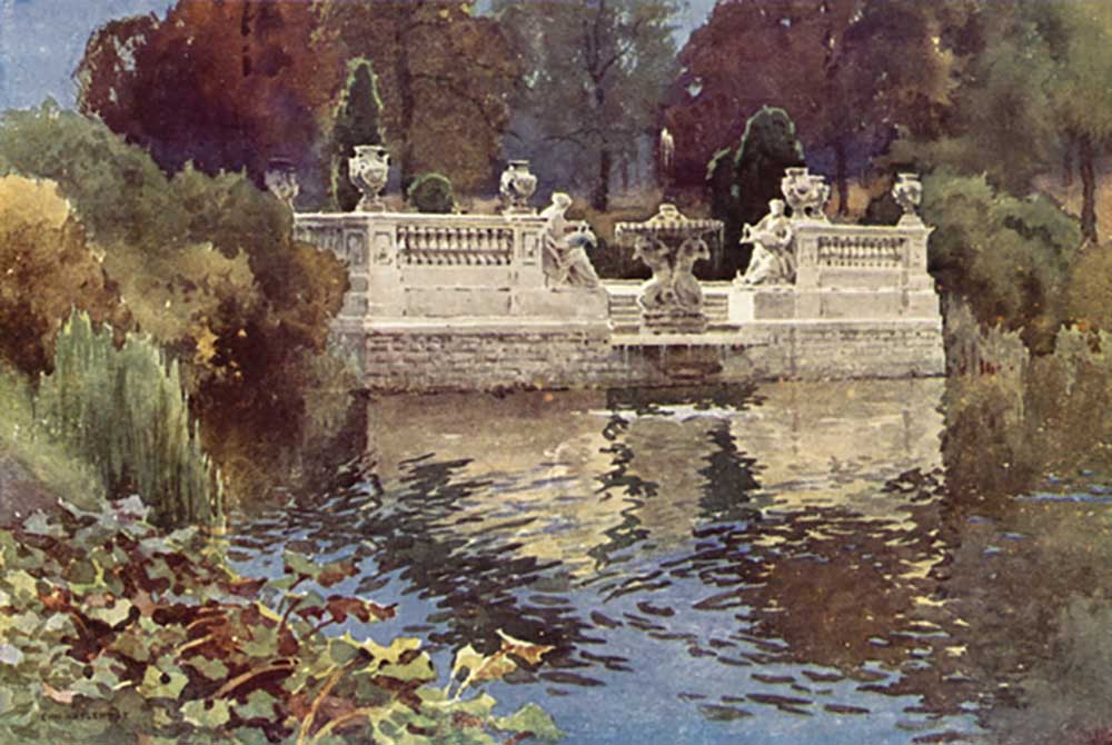 Lancaster Gate Fountain, Kensington Gardens od E.W. Haslehust