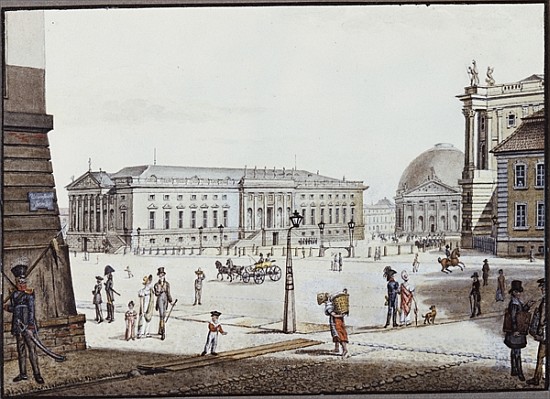 The Opernplatz, Berlin od F.A. Calau