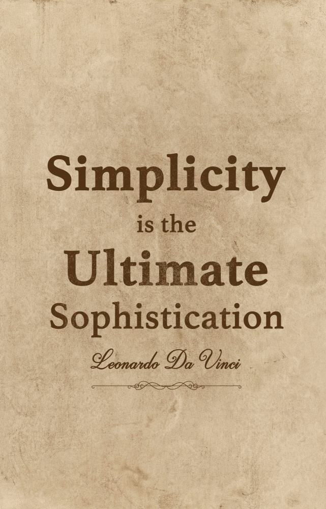 Da Vinci Quote Simplicity od Fadil Roze