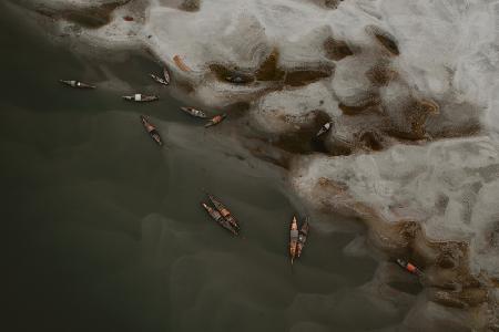 Beside the river padma