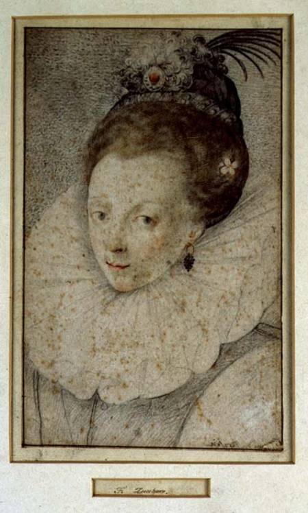 Portrait of Queen Elizabeth I (1533-1603) 16th century od Federico Zuccari