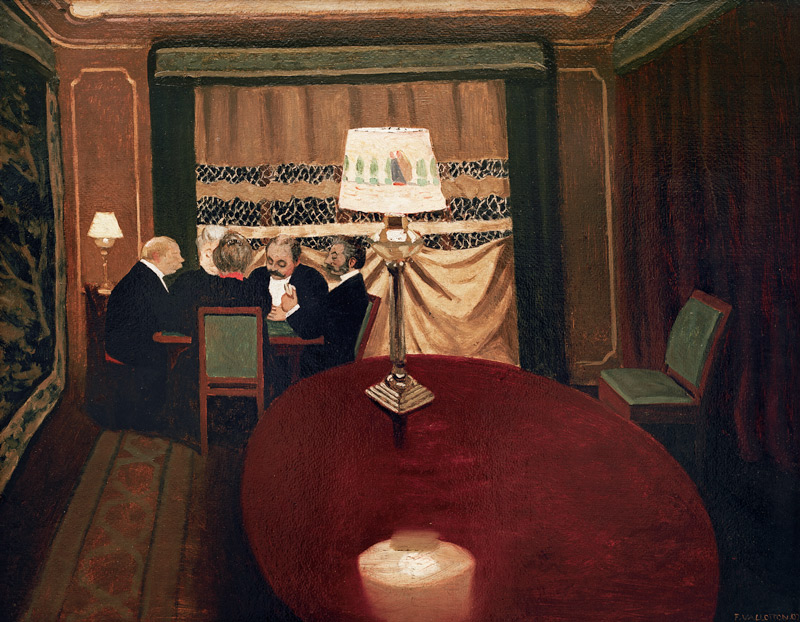 A Round of Poker od Felix Vallotton