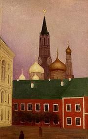 Moscow. Con panel of the Diptychons od Felix Vallotton