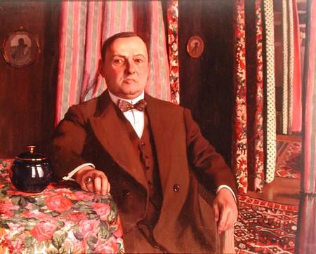 Portrait of Georg E. Haasen od Felix Vallotton