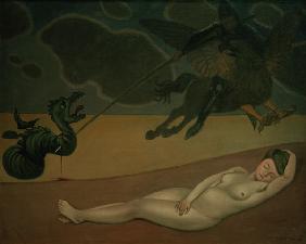 F.Vallotton, Ruggero frees Angelica.