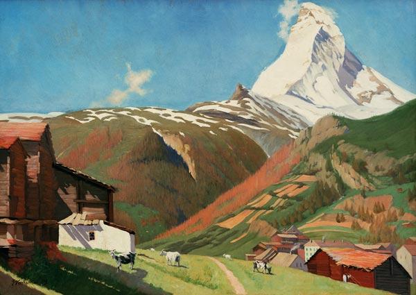 F.Vallotton, View of Zermatt