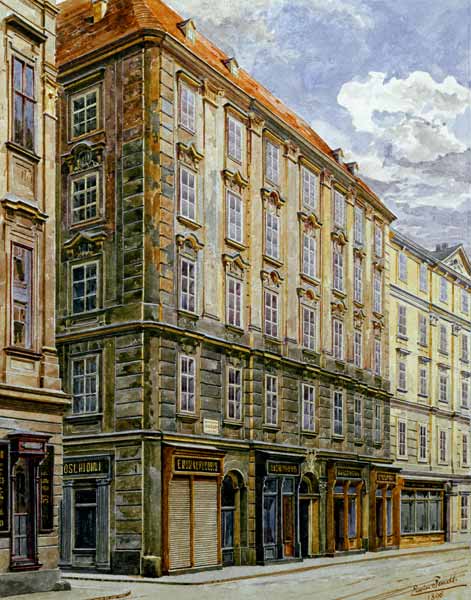 Mozart House in Vienna , Watercol. od Fendt Erwin