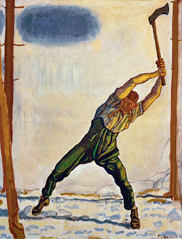 Der Holzfäller od Ferdinand Hodler