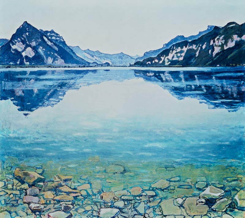 Thunersee von Leissigen od Ferdinand Hodler