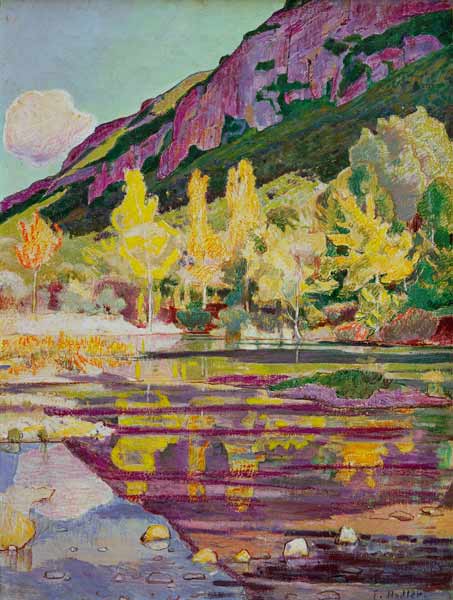 Na úpatí Petit Saleve od Ferdinand Hodler