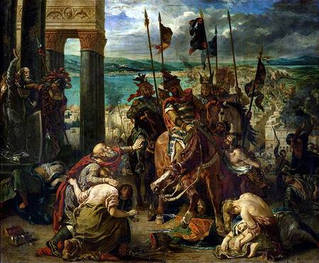 The Crusaders' entry into Constantinople, 12th April 1204 od Ferdinand Victor Eugène Delacroix